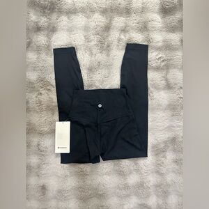 NWT Lululemon Align Ribbed HR Pant 25” Black size 2